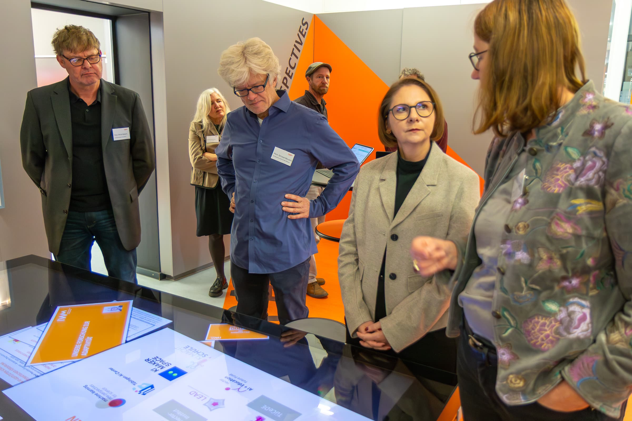 Ulrike Cress, Detmar Meurers, Peter Gerjets in the Future Innovation Space at the IWM