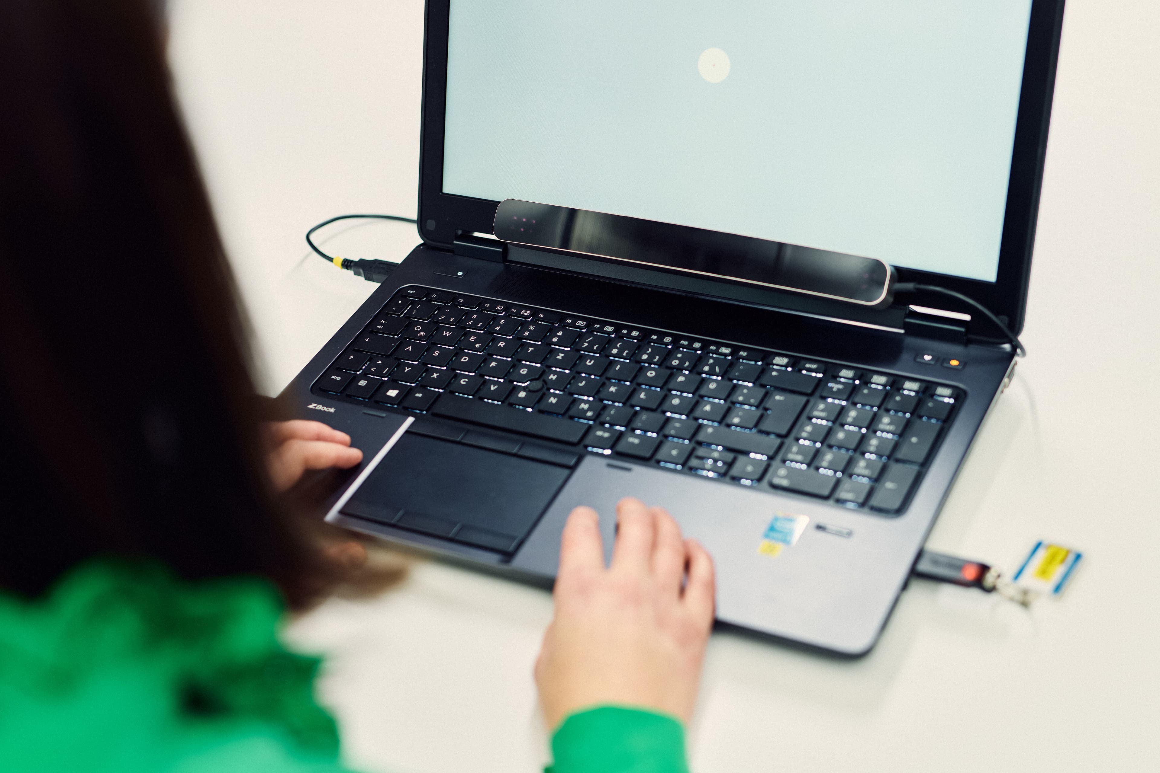 A laptop for eye-tracking in the TüDiLab